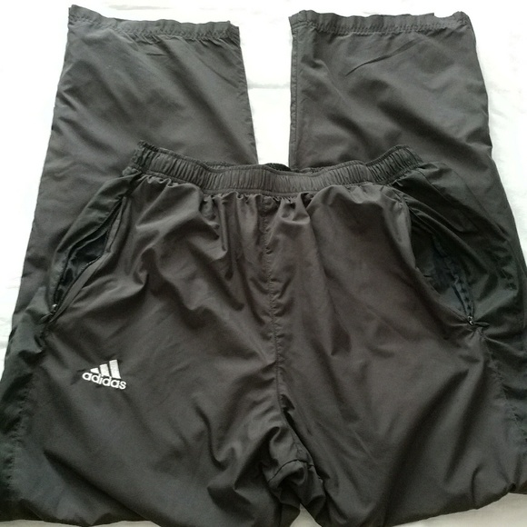 adidas Pants | Adidas Track Athletic Zip Ankle Pants Large | Poshmark
